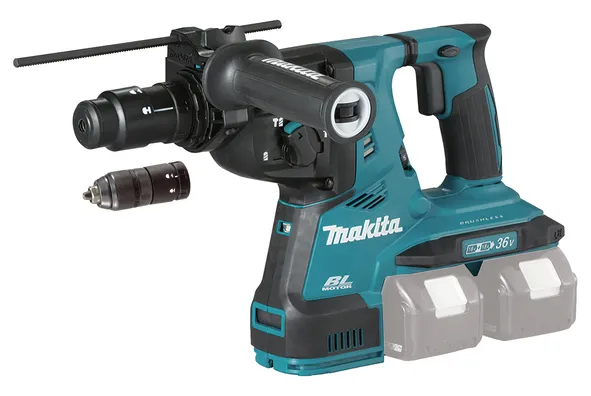 Makita DHR283ZJU - Roterende hammer - ledningfri - 3 tilstande - SDS-plus - 2.9 Joule - intet batteri - 18 V