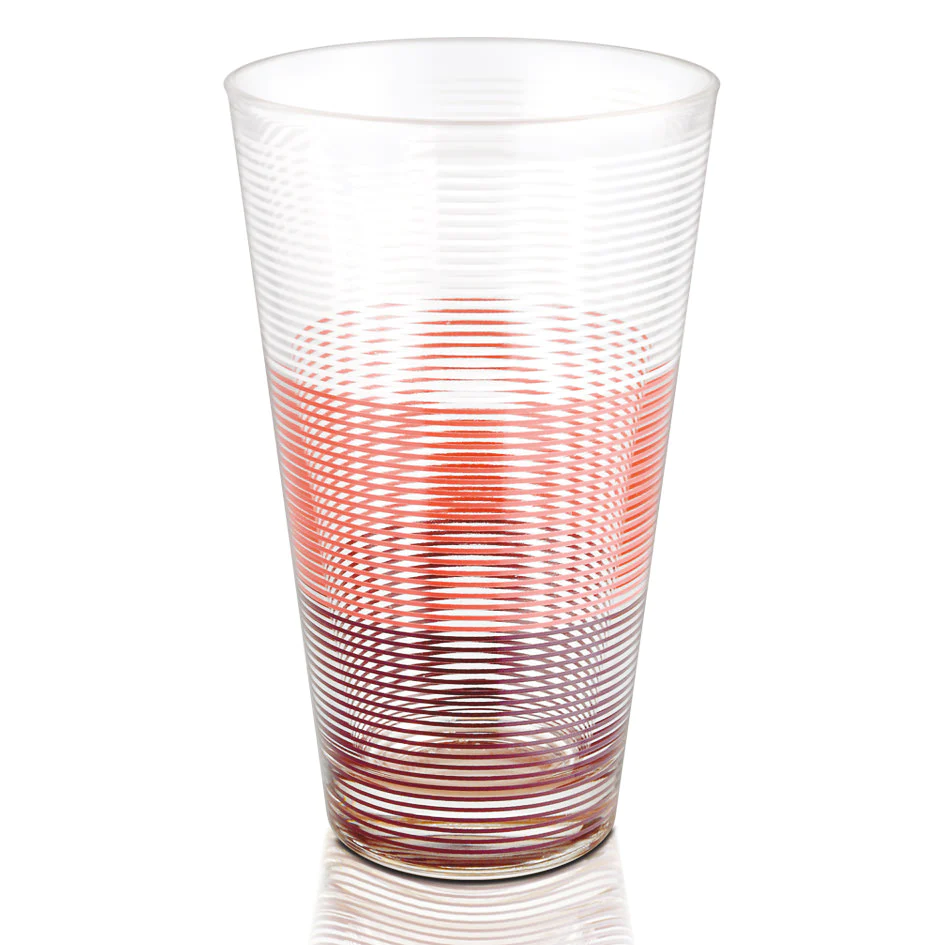 Gobelet forme haut Circles 33 cl rose (lot de 6) Table passion