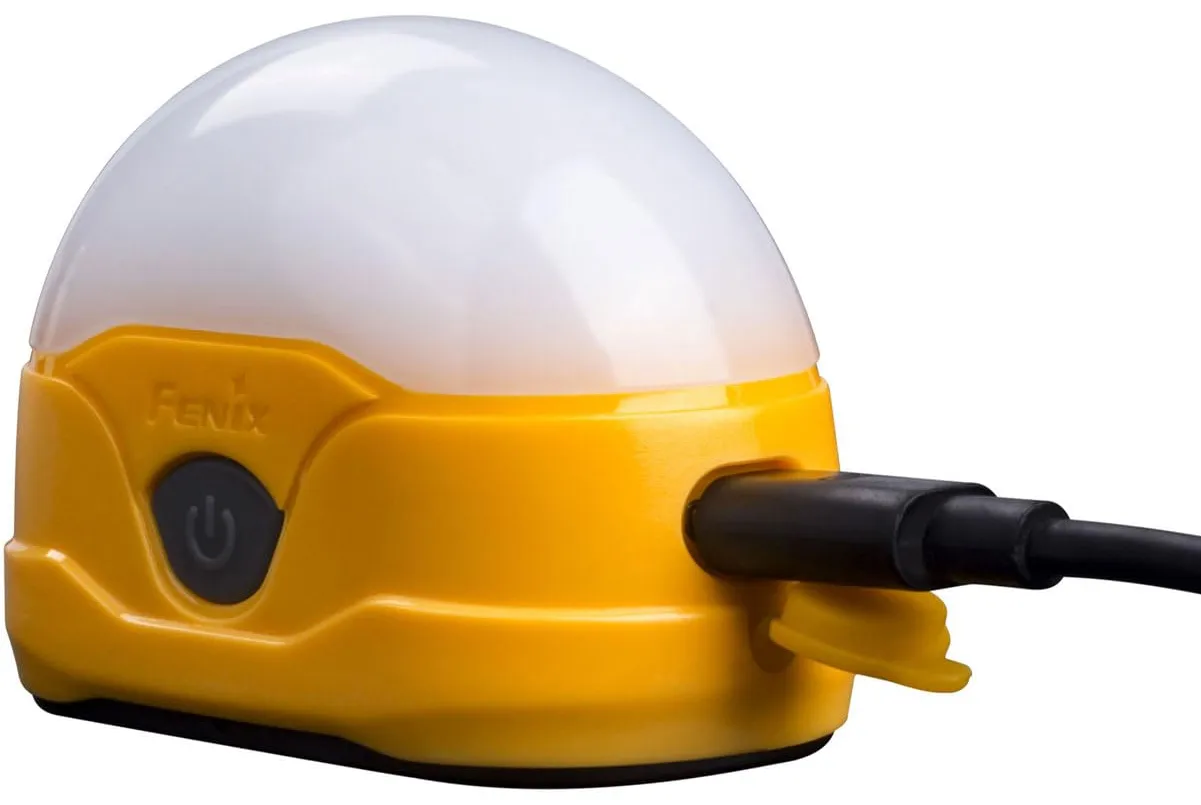 Fenix Fenix Cl20r Orange Campinglykt 300lm Oppladbar Campinglykt Med Hvitt/Rødt Lys