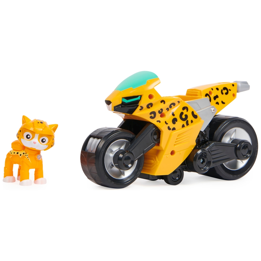 PAW Patrol, Katzenrudel, Wildkatzen-Verwandlungsmotorrad mit Sammelfigur