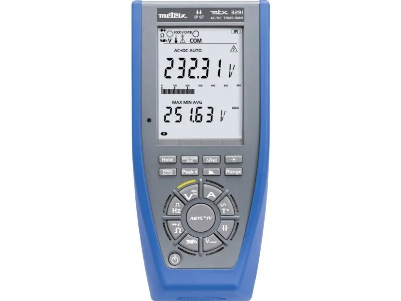 Metrix MTX3291 Hånd-multimeter digital CAT III 1000 V, CAT IV 600 V Visning (counts): 60000