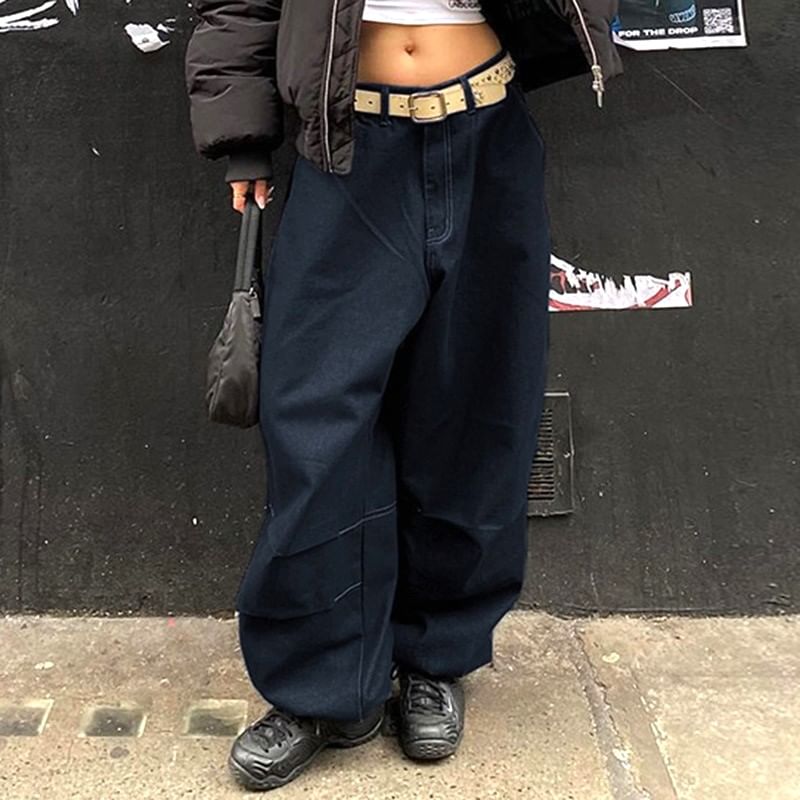 BrickBlack - Lage taille wijde baggy jeans