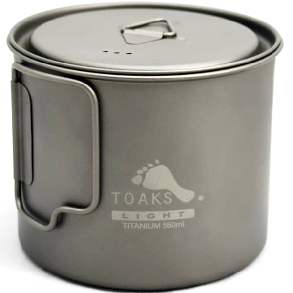 Popote randonnée TOAKS LIGHT TITANIUM 550ML