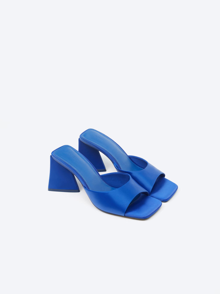Sandália de salto alto - Azul