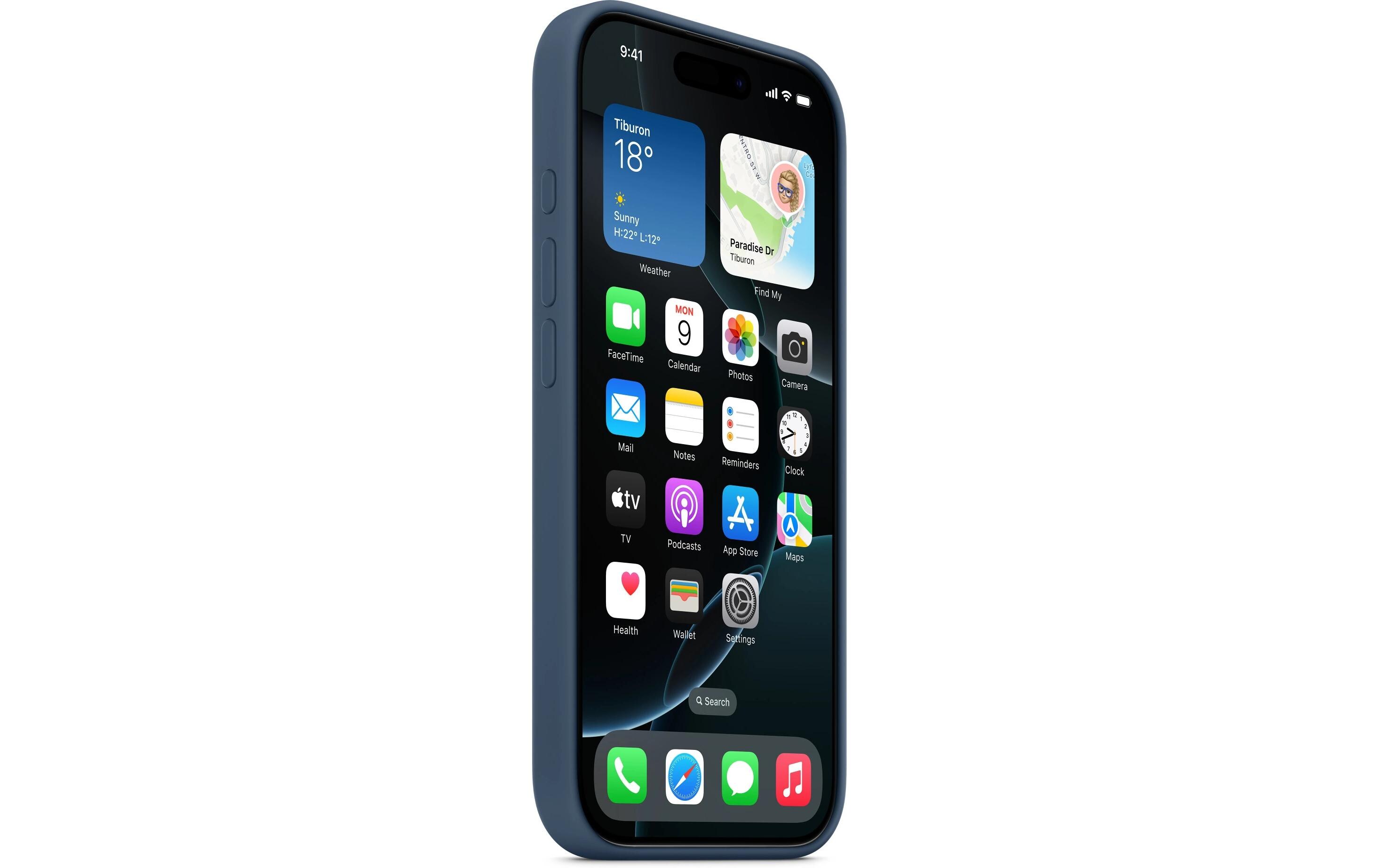 Silicone Case mit MagSafe iPhone 16 Pro DenimSilikon-Backcover mit «MagSafe» für das Apple iPhone 16 Pro