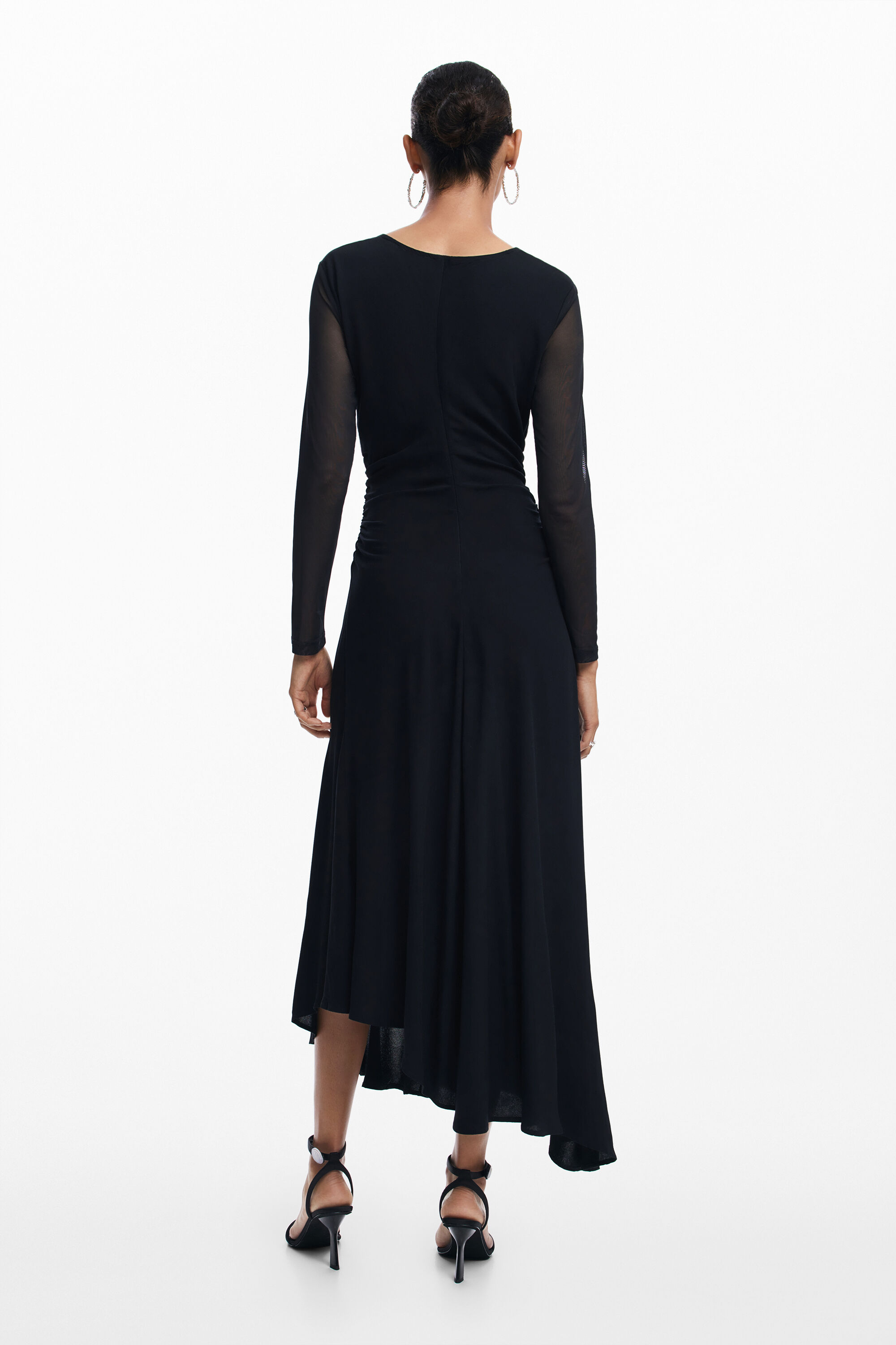 Vestido maxi assimétrico Lily