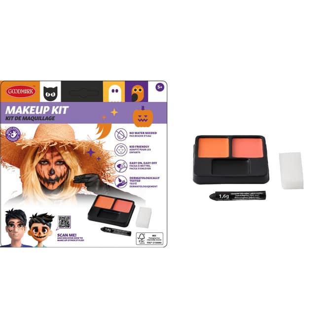 Schminkset - Kürbis - Make-up mit Zubehör