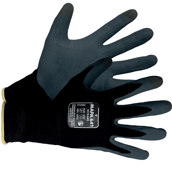 Gants travaux de précision Mapa Ultrane 641 taille 10, lot de 12 paires