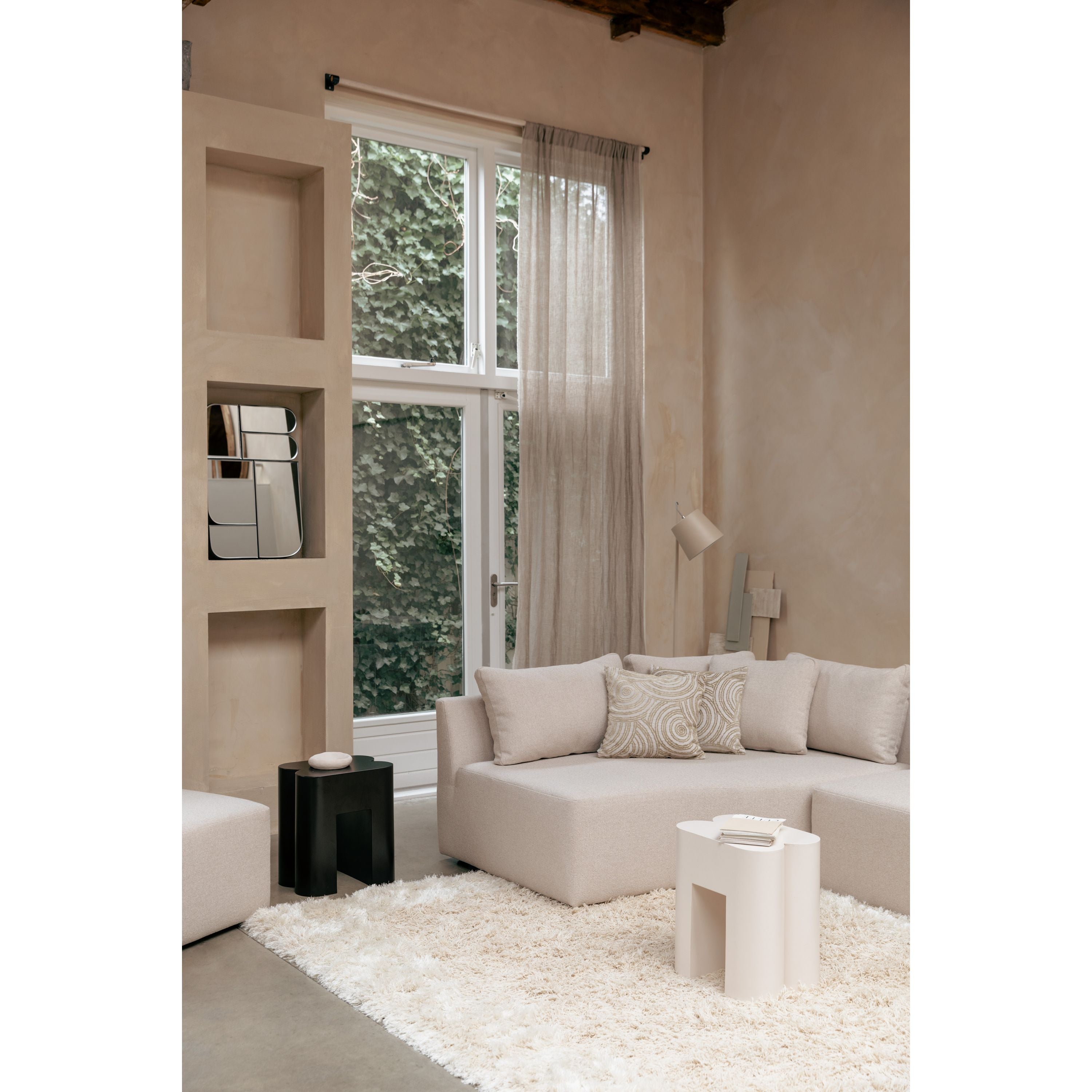 Zuiver Buckle Head Vloerlamp| Staande lamp Beige