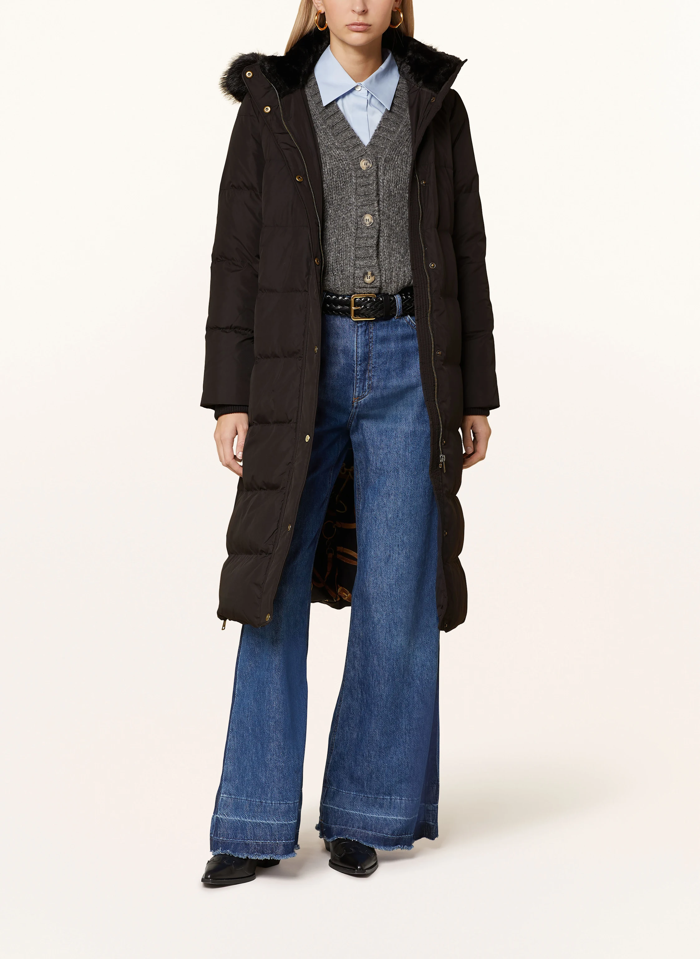 LAUREN RALPH LAUREN Daunenmantel mit Kunstfell