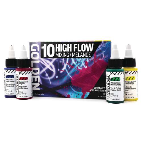 GOLDEN High Flow Acrylfarbe, Mixing-Set