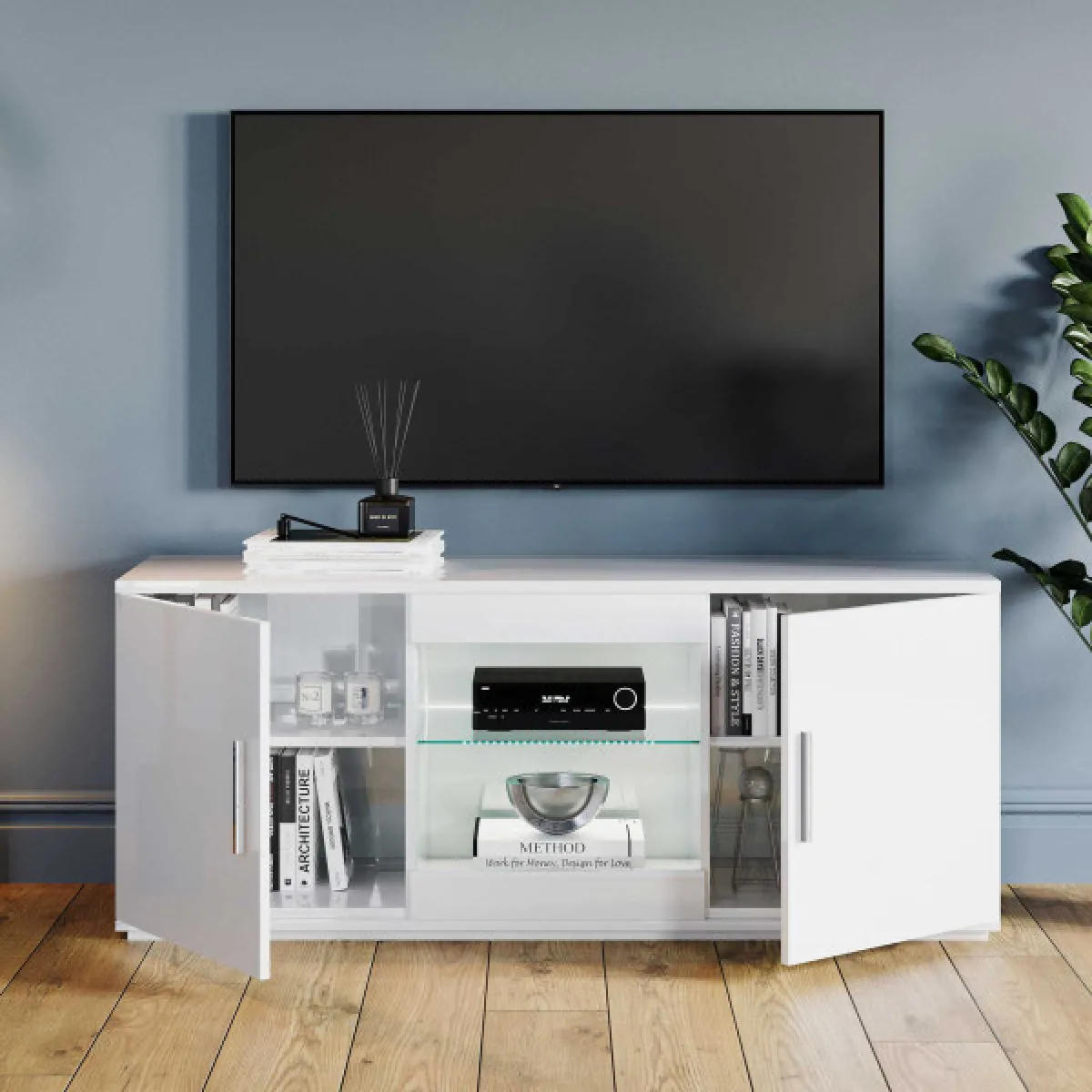 Dansmamaison Meuble TV REVE LED