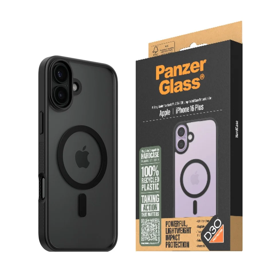 PanzerGlass - HardCase MagSafe - iPhone 16 Plus - Sort