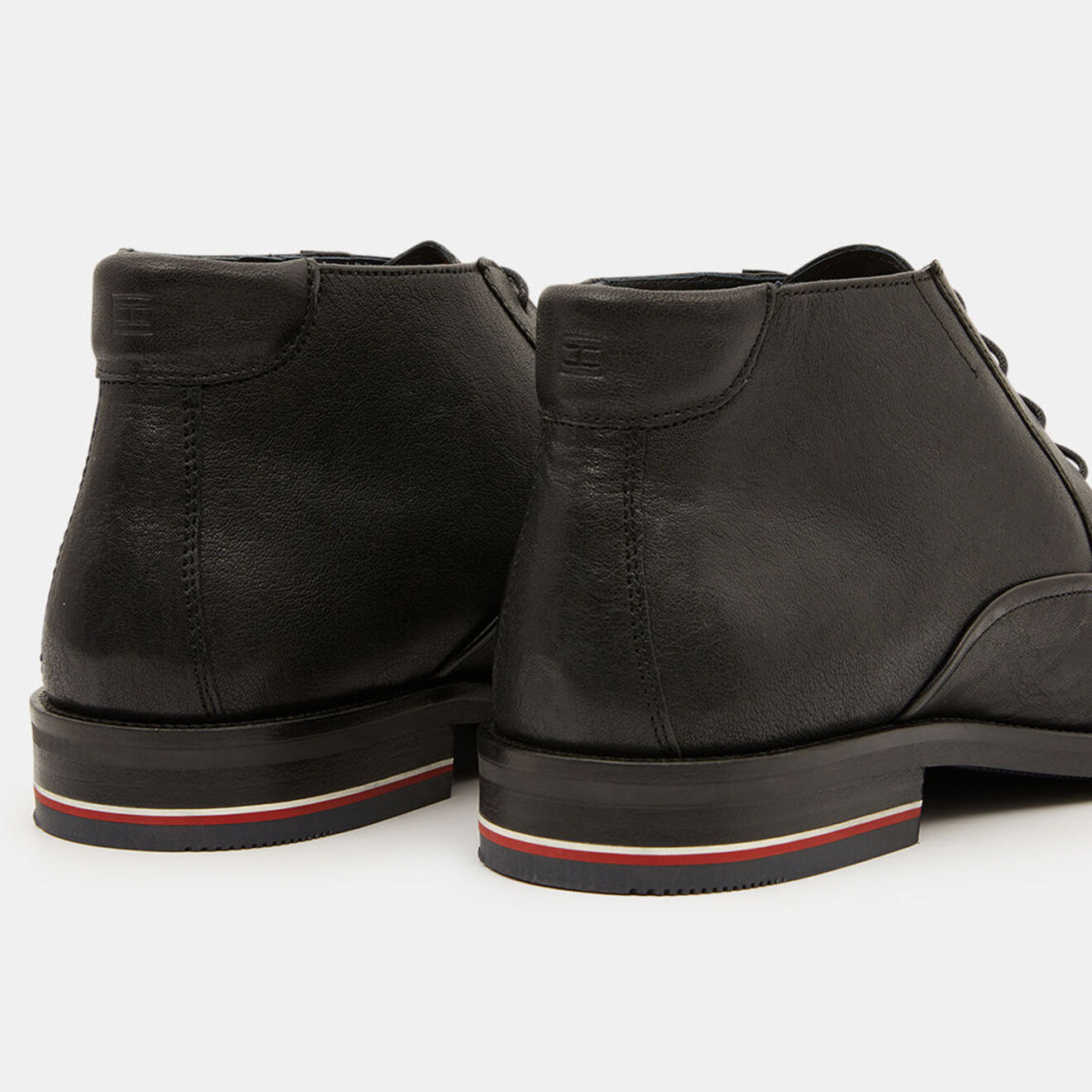 Tommy Hilfiger Desert boots en Cuir Signature noires