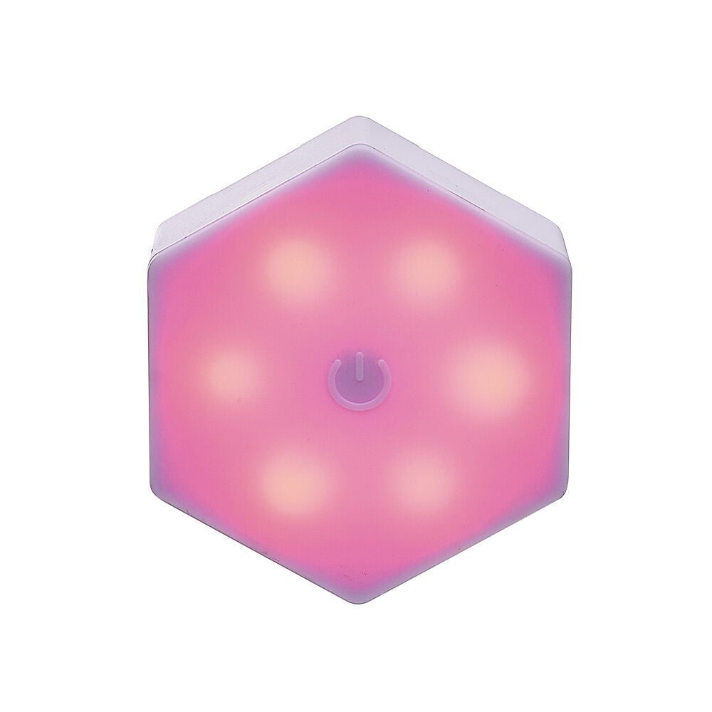 Lampe LED adhésive forme hexagone x3