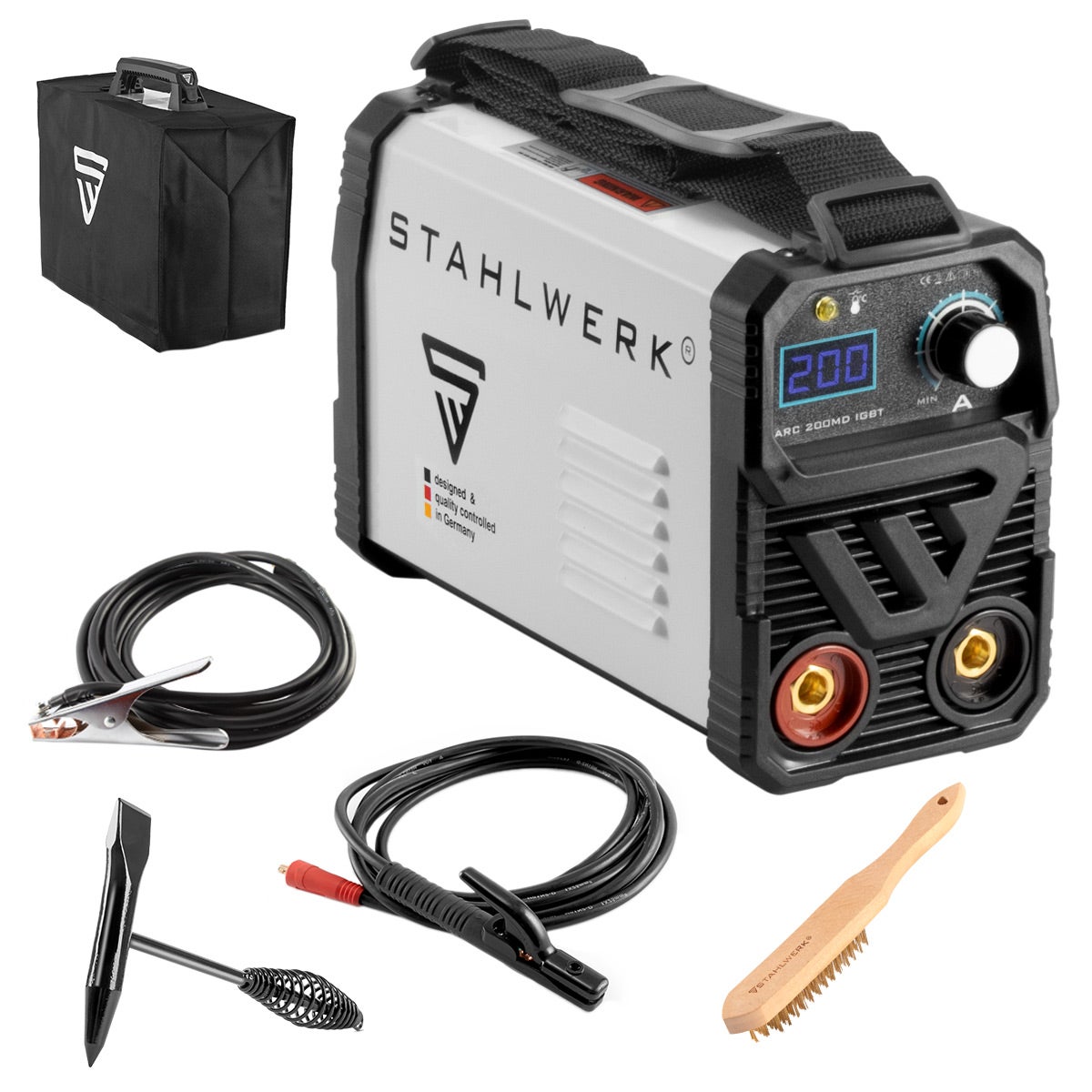 STAHLWERK Lasapparaat ARC 200 MD IGBT MMA E Handomvormer Single-Board 200 A