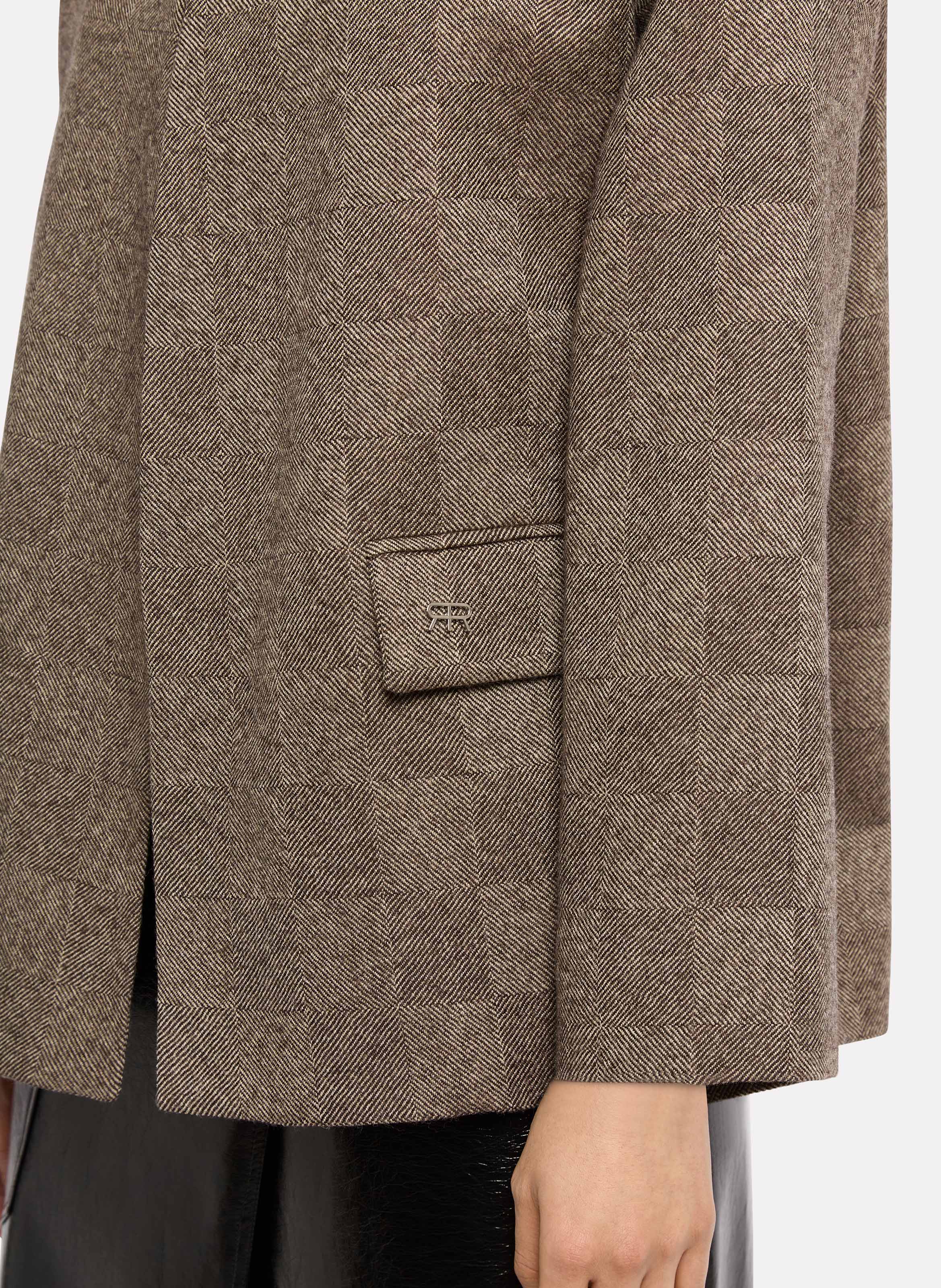 ALDO - Veste oversized en laine mélangée | Marron