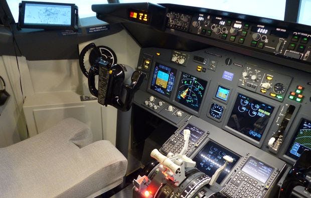 Flugsimulator Boeing B737 in Karlsruhe als Geschenk