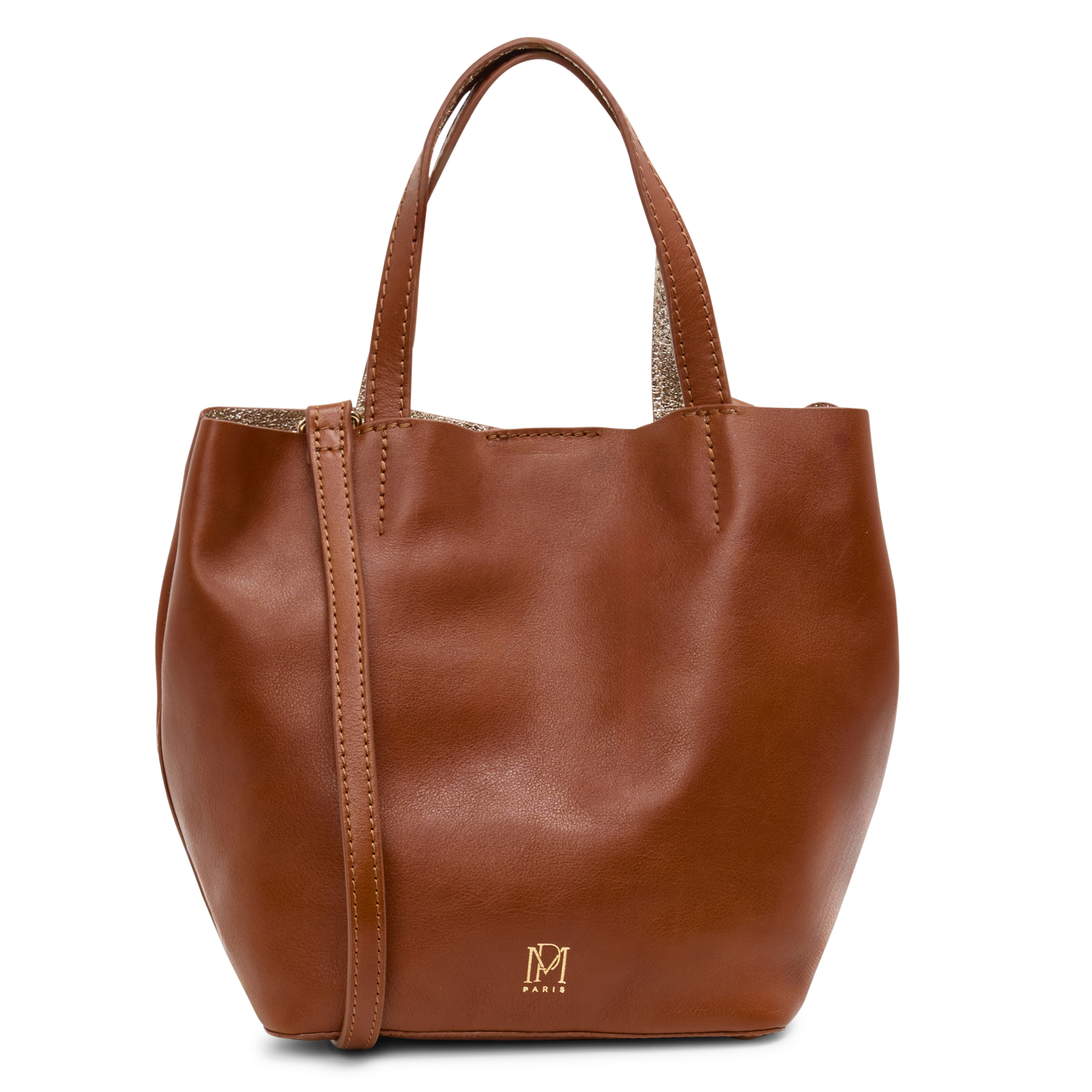 SWEETY - Petit sac cabas en cuir| Marron