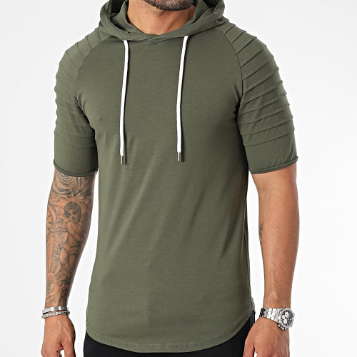 Tee Shirt Capuche Oversize 2612 Vert Kaki
