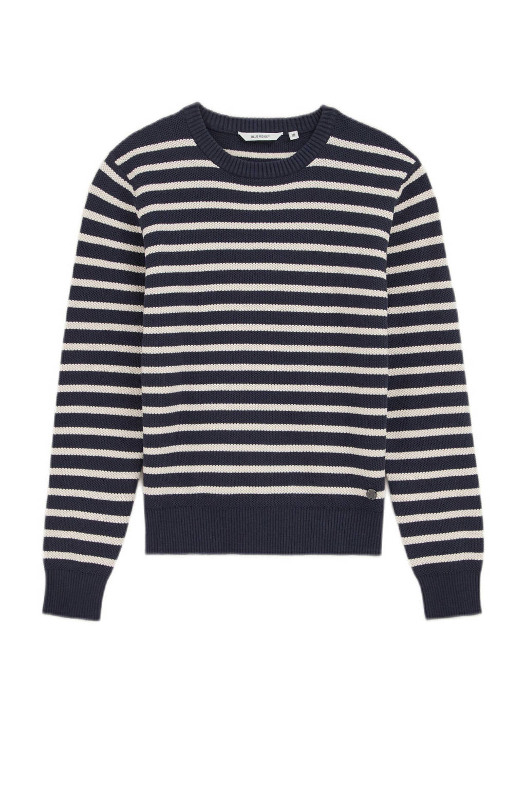 WE Fashion gebreide trui donkerblauw