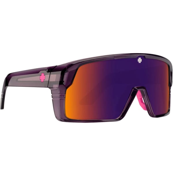 Lunette de soleil lifestyle SPY MONOLITH TRANSLUCENT DARK PURPLE HAPPY GRAY GREEN DARK PURPLE SPECTRA MIRROR