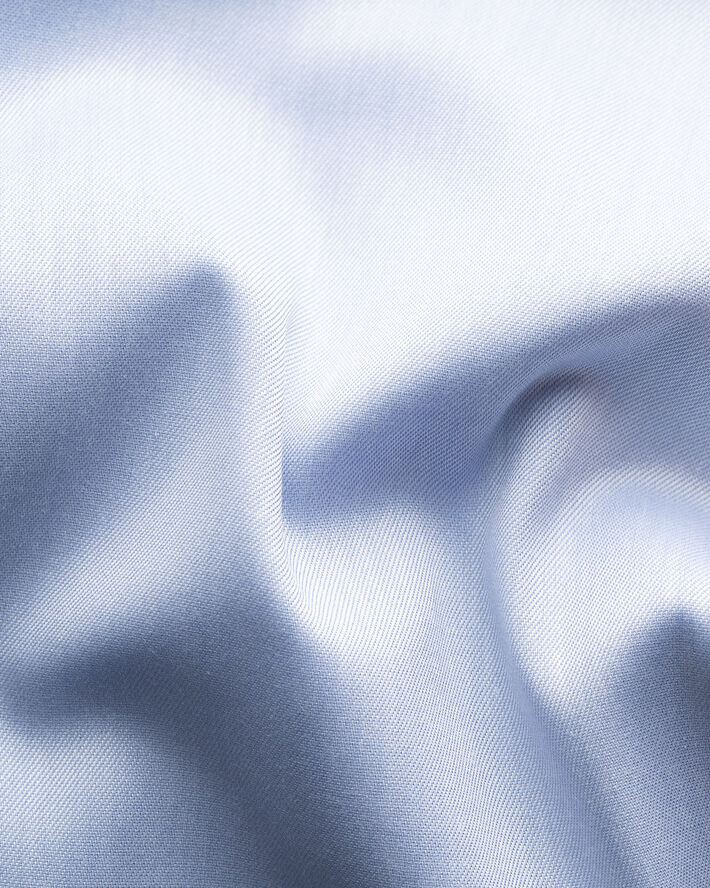 ETON Contemporary Fit Light Blue Floral Effect Signature Twill Shirt Lyseblå