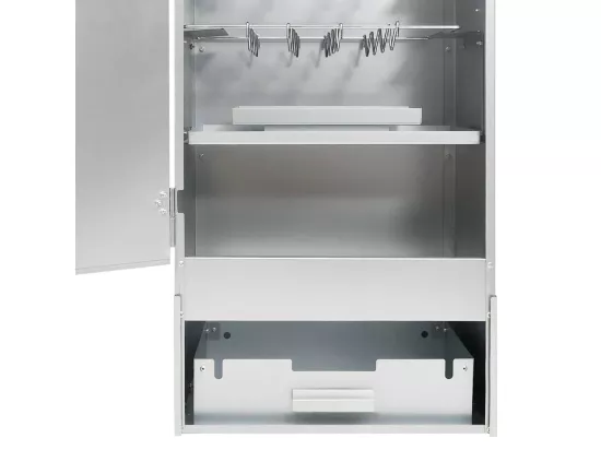 Fumoir pour four à barbecue avec copeaux de bois 44,5x29x110 cm