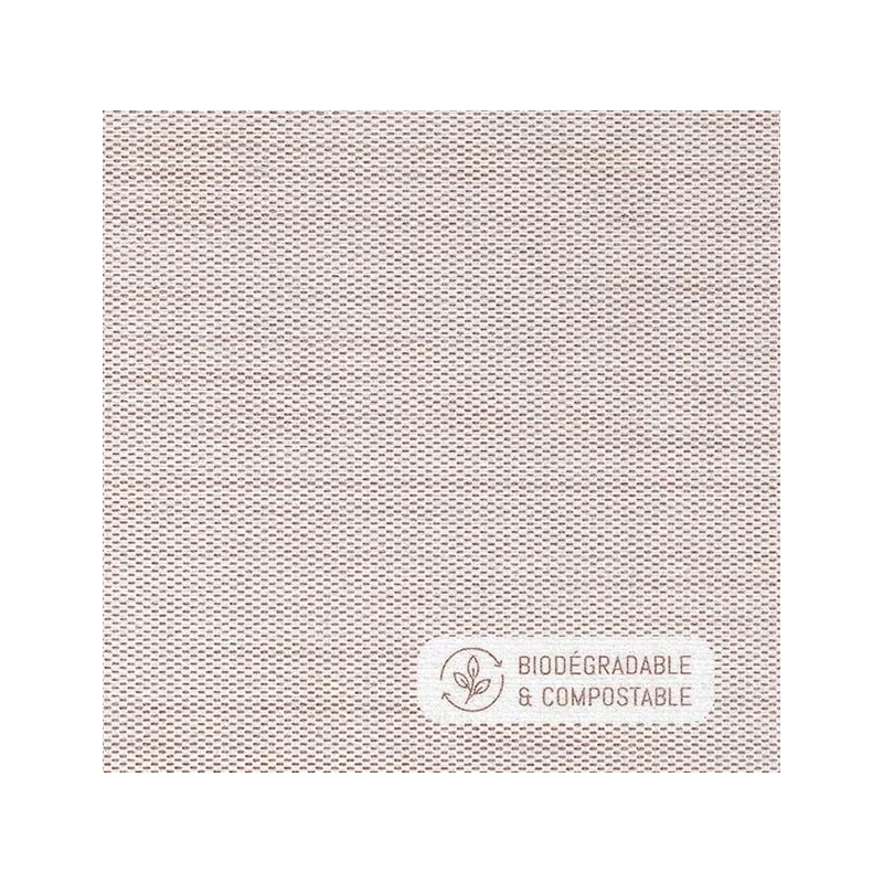 CGMP - Serviette de table Celytiss nature - 40x40 - Châtaigne - x400