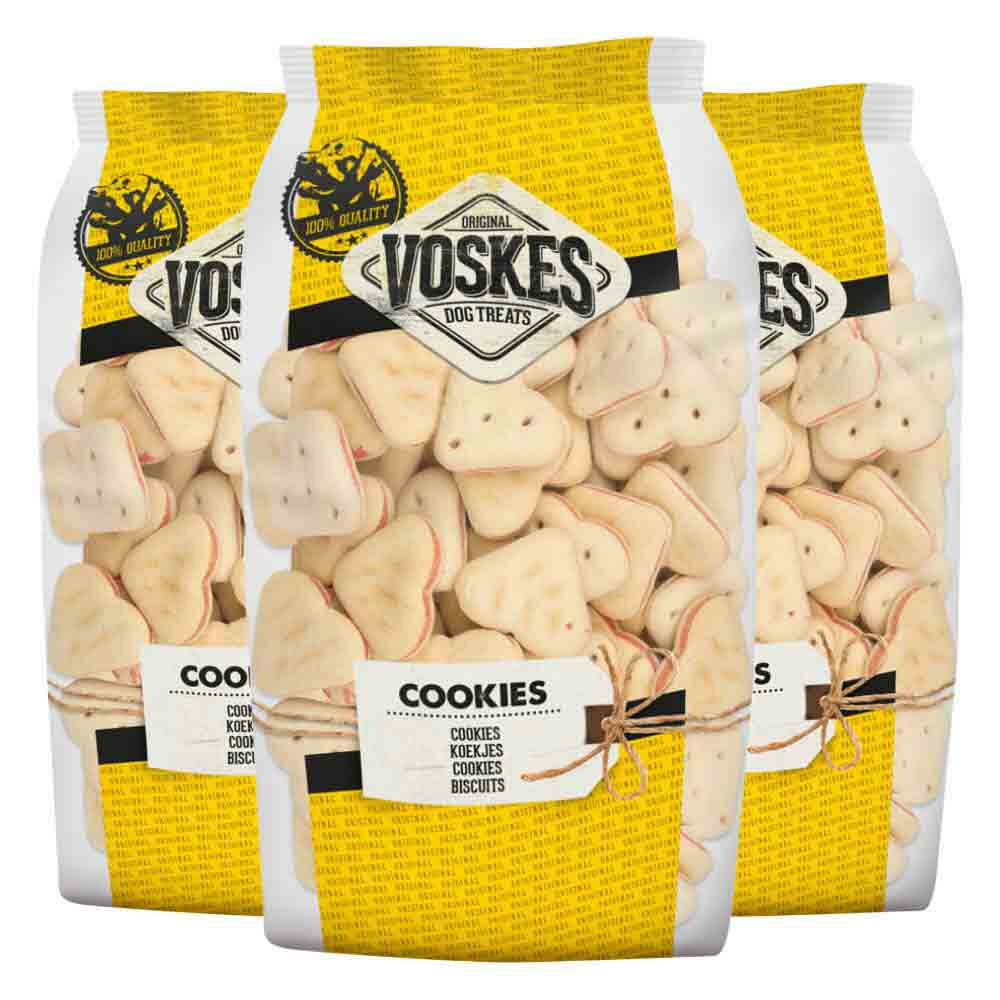 3x Voskes Merg Hartjes 750 gr
