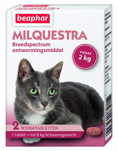 Beaphar Milquestra Kat Rund - Anti wormenmiddel
