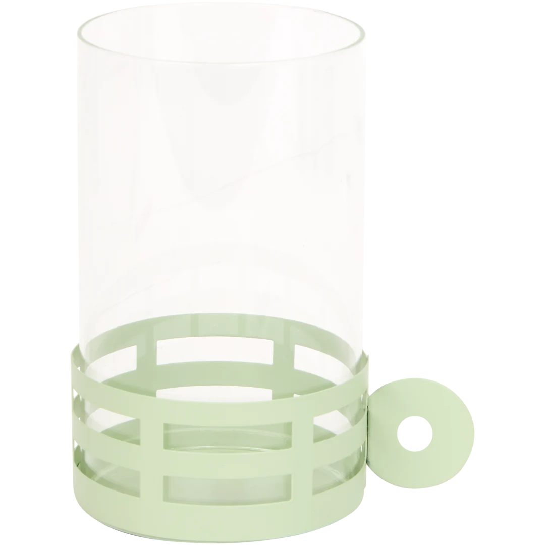 Glazen lantaarn Ø 10 x 16 cm | diverse kleuren