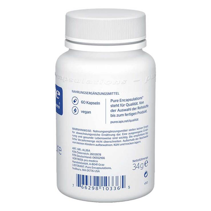 Pure Encapsulations Alpha Liponsäure Kapseln, 60 St