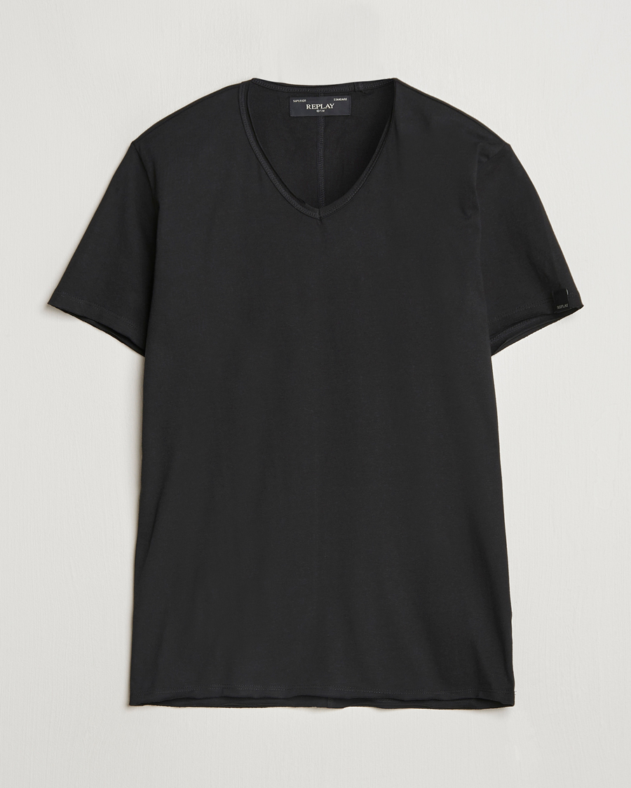 Replay V-Neck T-Shirt Black