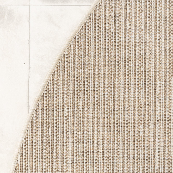 Rond jute buitenkleed - Nomad Melange Creme | Boho