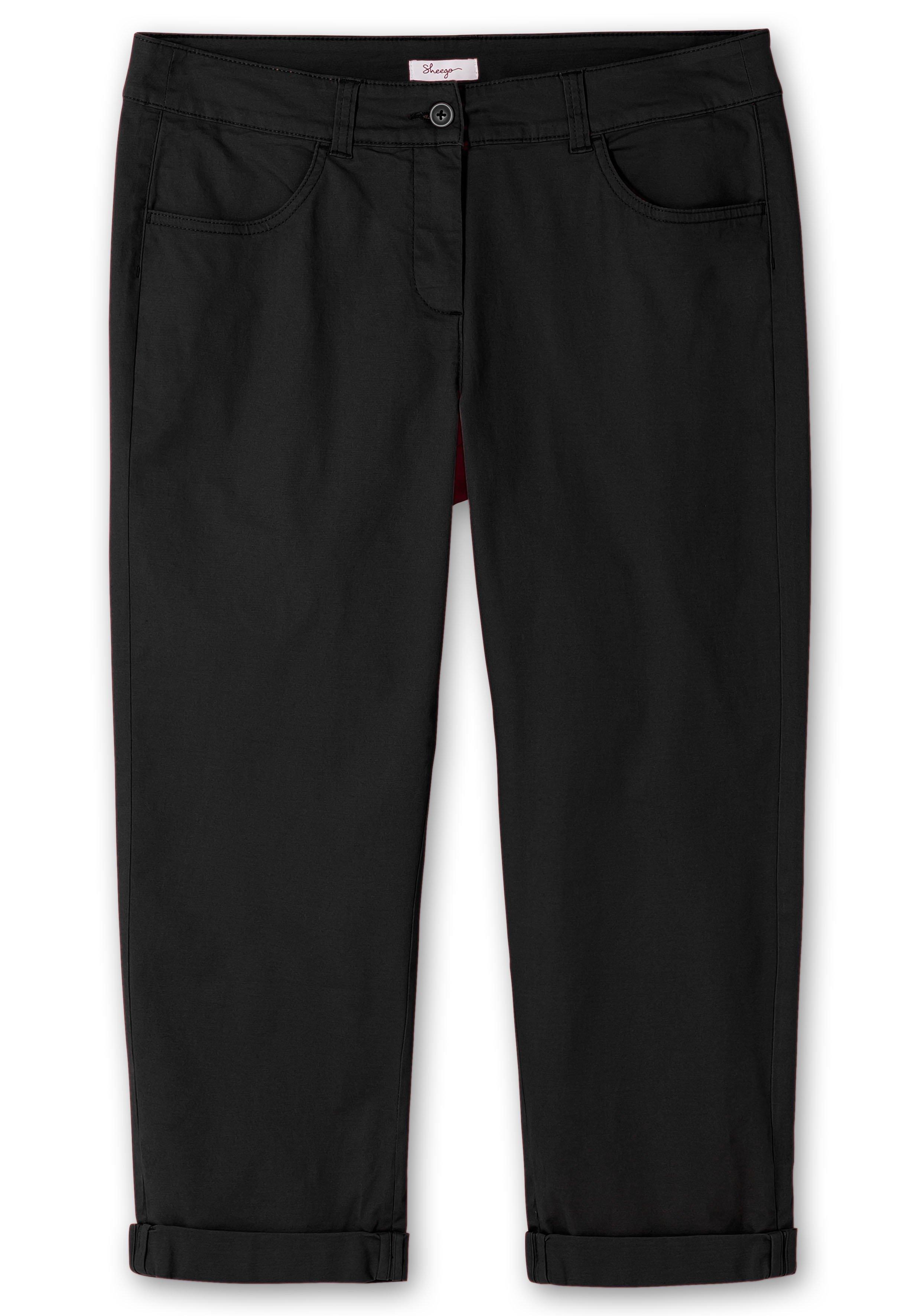 Schmale Stretch-Hose in 7/8-Länge