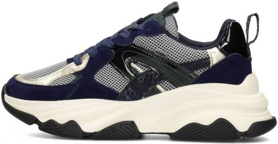 POSH by Poelman Gigi chunky sneakers donkerblauw