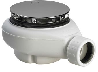 Viega Tempoplex douchebakafvoer compleet 115x40 v. douchebak m. afvoergat Ø90mm chroom