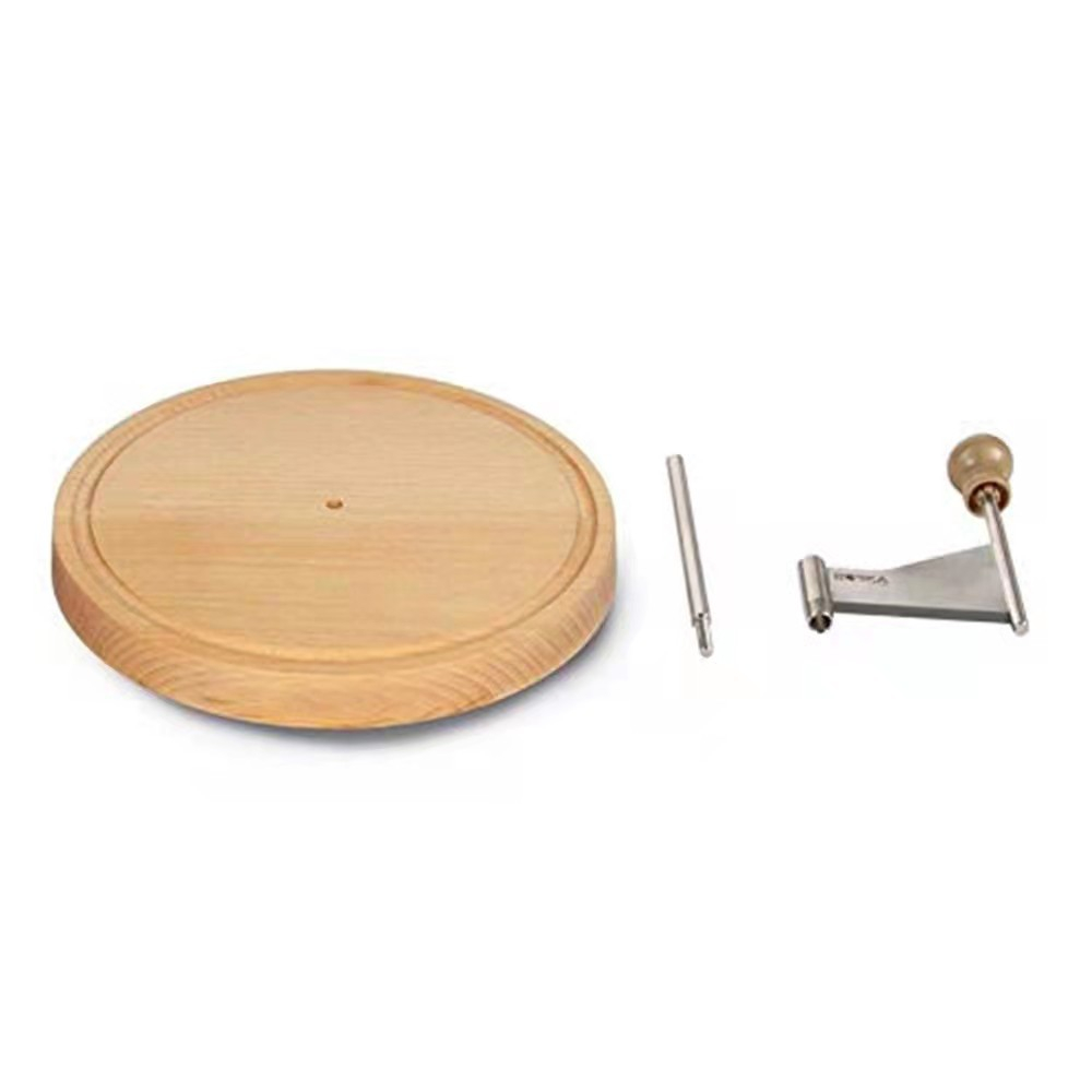 Holz Käse Hobel für Tête de Moine Röschen Apéro Käse Reibe Schaber - Braun