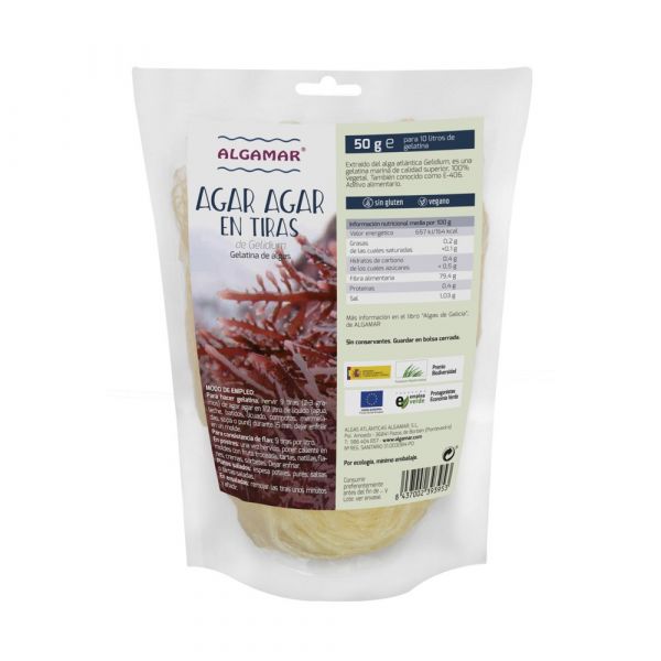 Algamar Ágar em Tiras 50g de