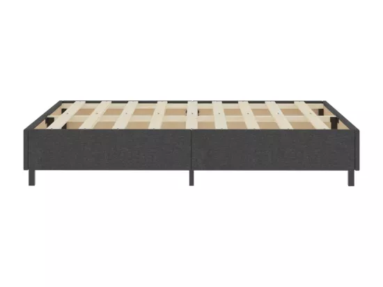 Sommier tapissier Gris Tissu 160 x 200 cm