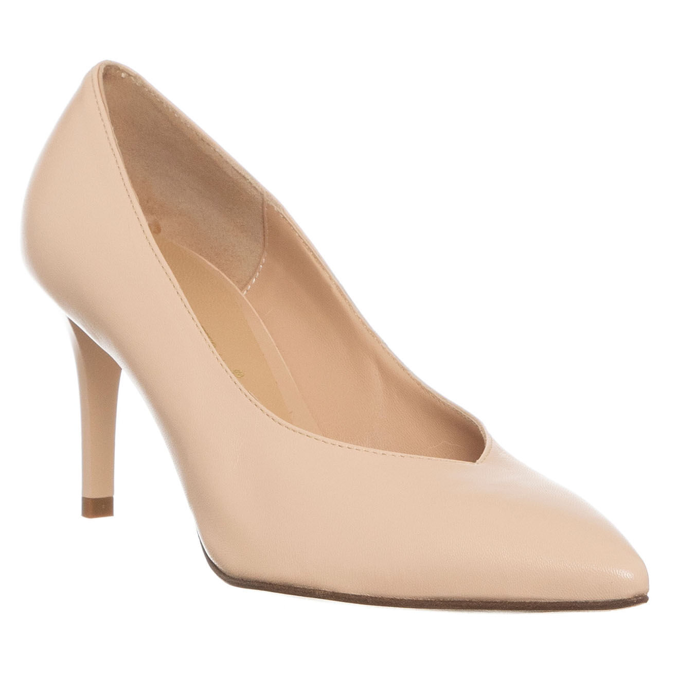 Loretta Pettinari Escarpins en Cuir Mina roses - Talon 7 cm