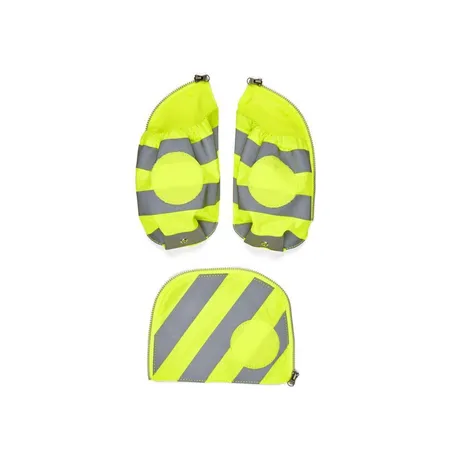 ergobag Seitentaschen Zip-Set mit Reflektorstreifen Gelb 3-teilig
