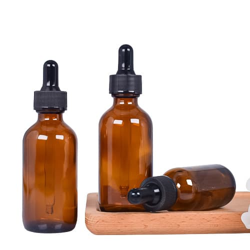Genopfyldelig dråbeflaske med pipette Brun 15 ml