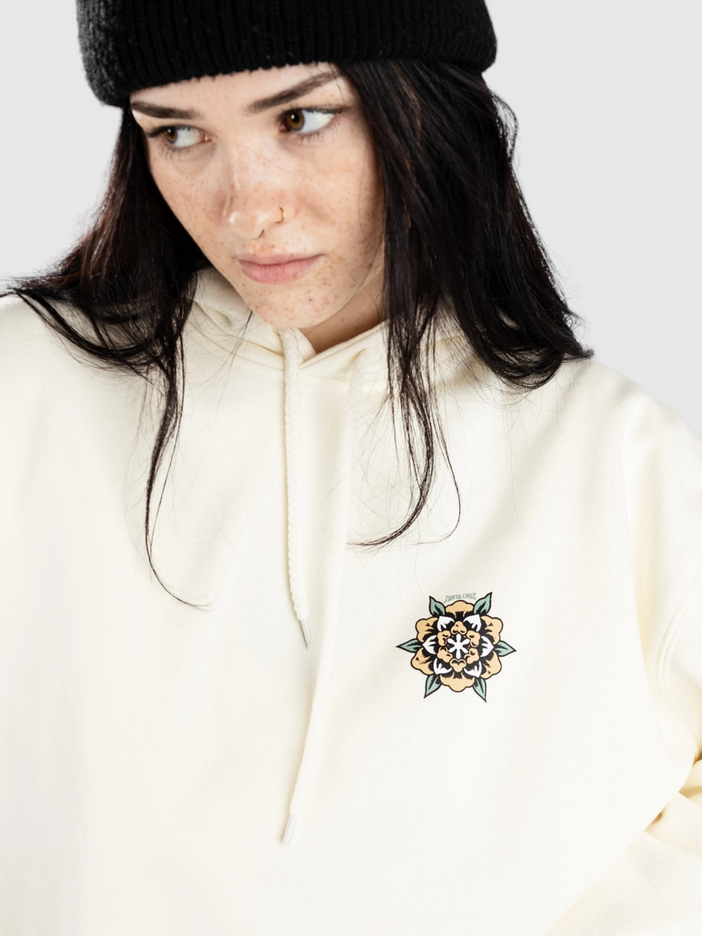 Santa Cruz Heart Set Hoodie off white