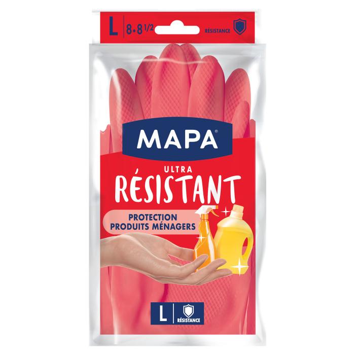 1 PAIRE DE GANTS MAPA ULTRA RESISTANT LATEX TAILLE L