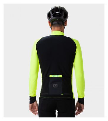 Maillot Manches Longues Alé K-Idro Noir/Jaune Fluo