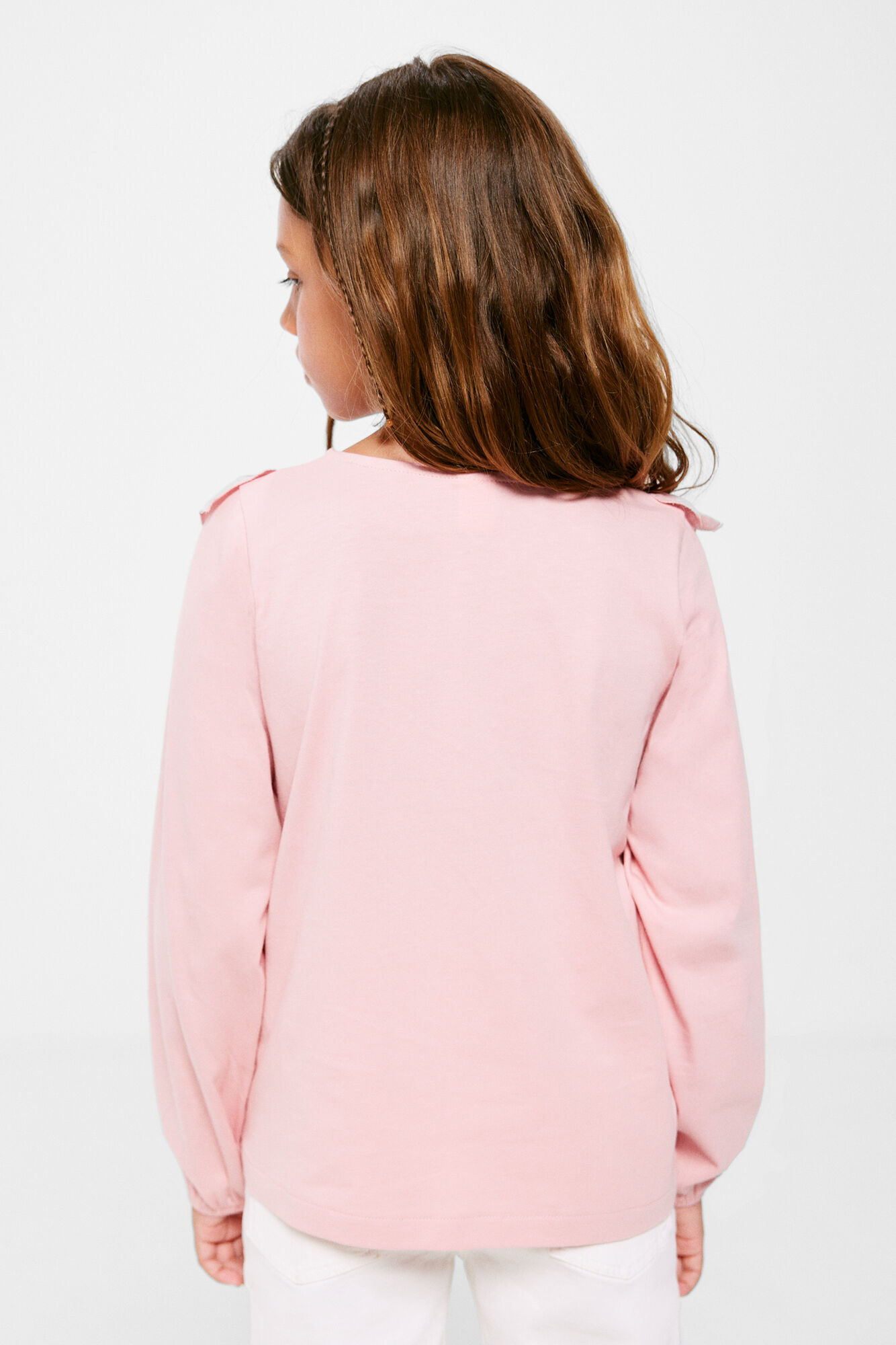 camiseta infantil com babados