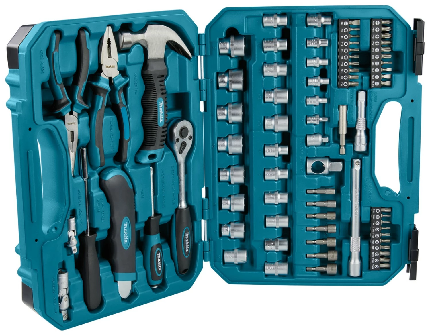 Makita E-10899 Gereedschapset in koffer - 76-delig