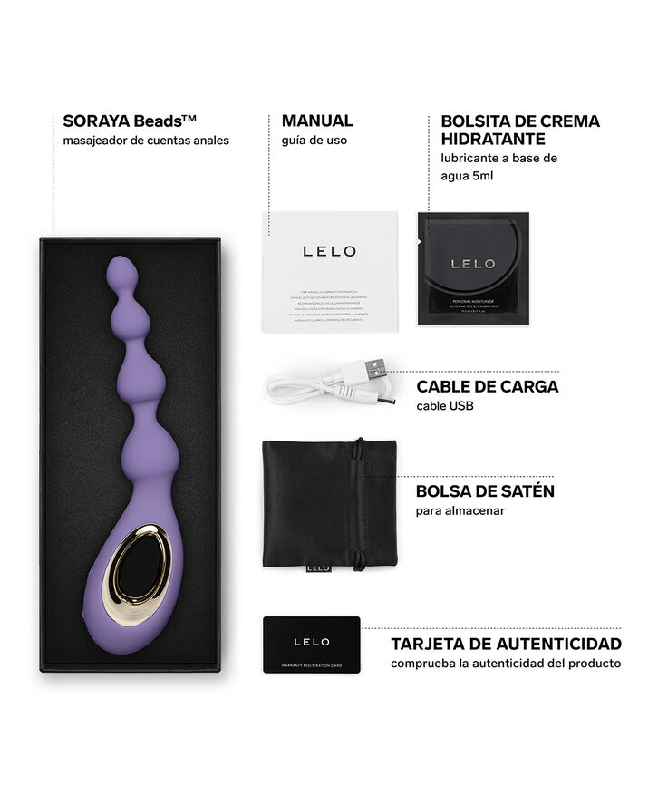 LELO Soraya Beads Anal Vibrator Violet